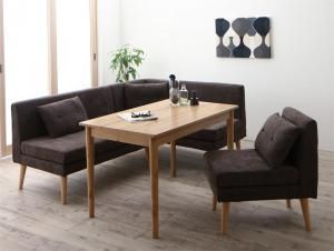 スーパSALE10倍＆4時間限定10％OFF 北欧デザインソファ リビングダイニングセット 4点セット(テーブル＋2Pソファ1脚+アームソファ1脚＋1Pソファ1脚) 右アーム W115 組立設置付