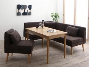スーパSALE10倍＆4時間限定10％OFF 北欧デザインソファ リビングダイニングセット 4点セット(テーブル＋2Pソファ1脚+アームソファ1脚＋1Pソファ1脚) 左アーム W115 組立設置付