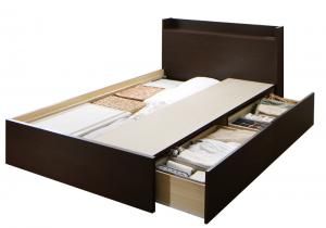 スーパSALE10倍＆4時間限定10％OFF 収納付きベッド シングルベッド セミダブルベッド 収納 収納付き 収納ベッド 大容量 収納ボックス 布団 敷き布団 ベッドフレームのみ Aタイプ セミダブル 組立設置付