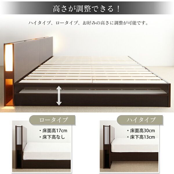 スーパSALE10倍＆4時間限定10％OFF ベッド ダブルベッド ダブル ベット シングルベッド セミダブルベッド ダブルベッド ベッドフレーム マットレス付き 収納付き 収納 収納ベッド グレー ブラウン ゼルトスプリングマットレス付き ワイドK240(SD×2) 組立設置付