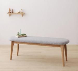 スーパSALE10倍＆4時間限定10％OFF ベンチ 北欧スライド伸縮ダイニングテーブルシリーズ ベンチ単品 1P 組立設置付