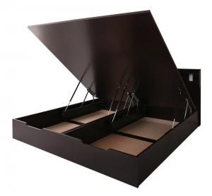 スーパSALE10倍＆4時間限定10％OFF 収納付きベッド シングルベッド セミダブルベッド 収納 収納付き 収納ベッド 大容量 収納ボックス 布団 敷き布団 ベッドフレームのみ クイーン(SS×2) 深さグランド 組立設置付
