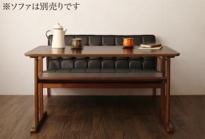 スーパSALE10倍＆4時間限定10％OFF ダイニングテーブル ダイニング 一家団らんのひとときを彩る レトロモダンソファダイニングシリーズ ダイニングテーブル単品 W120 組立設置付