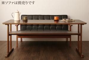 スーパSALE10倍＆4時間限定10％OFF ダイニングテーブル ダイニング 一家団らんのひとときを彩る レトロモダンソファダイニングシリーズ ダイニングテーブル単品 W150 組立設置付