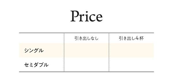 スーパSALE10倍＆4時間限定10％OFF 衣装ケースも入る大容量デザイン収納ロングサイズベッド 引き出し4杯 セミダブル ロング丈 組立設置付