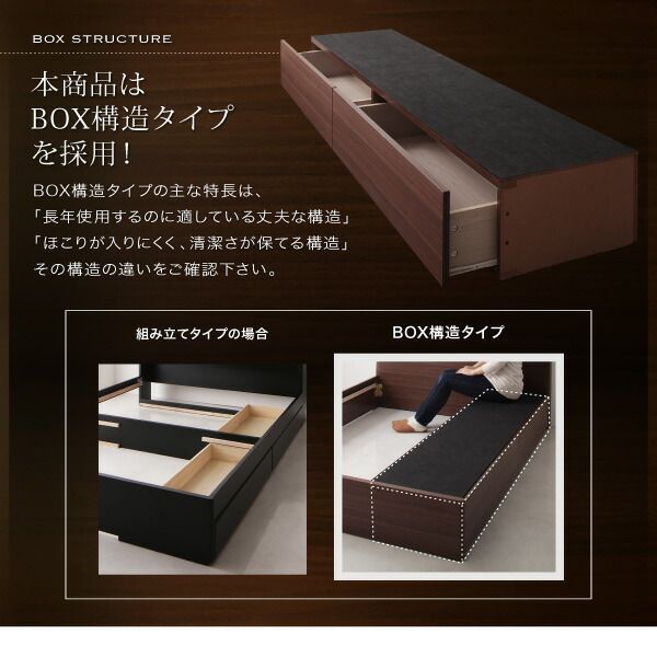 スーパSALE10倍＆4時間限定10％OFF モダンライト・コンセント付きモダンデザイン収納ベッド  羊毛入りゼルトスプリングマットレス付き シングル 組立設置付