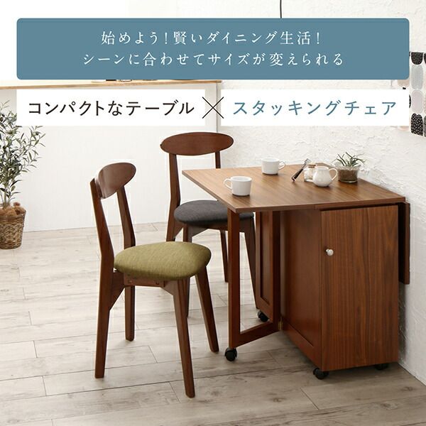 スーパSALE10倍＆4時間限定10％OFF ダイニングチェア ガーデンファニチャーダイニング 収納庫付き両側バタフライ天板コンパクト伸縮ダイニングシリーズ ダイニングチェア 1脚 組立設置付
