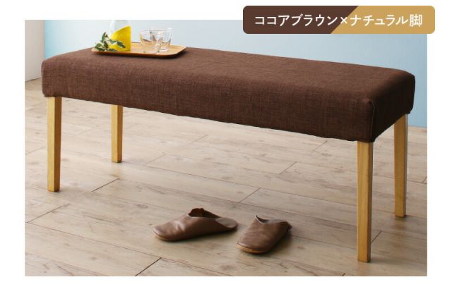 スーパSALE10倍＆4時間限定10％OFF ダイニング ベンチ 北欧 カバーリング カバー 洗える ダイニングベンチ ベンチチェア 玄関イス インテリア 玄関 来客 木製 布地 幅111cm 黄色 イエロー スツール グリーン 緑 組立設置付