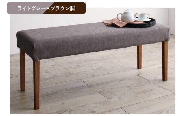 スーパSALE10倍＆4時間限定10％OFF ダイニング ベンチ 北欧 カバーリング カバー 洗える ダイニングベンチ ベンチチェア 玄関イス インテリア 玄関 来客 木製 布地 幅111cm 黄色 イエロー スツール グリーン 緑 組立設置付