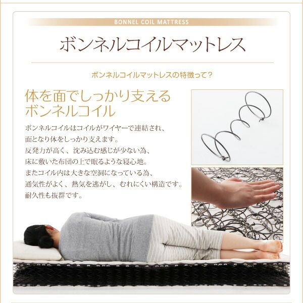 スーパSALE10倍＆4時間限定10％OFF すのこ構造 脚付きマットレス ボトムファミリーベッド スタンダードポケットコイルマットレス付き クイーン(SS×2) 組立設置付