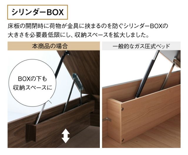 スーパSALE10倍＆4時間限定10％OFF 跳ね上げベッド 大容量収納 スタンダードボンネルコイルマットレス付き 横開き シングル 組立設置付