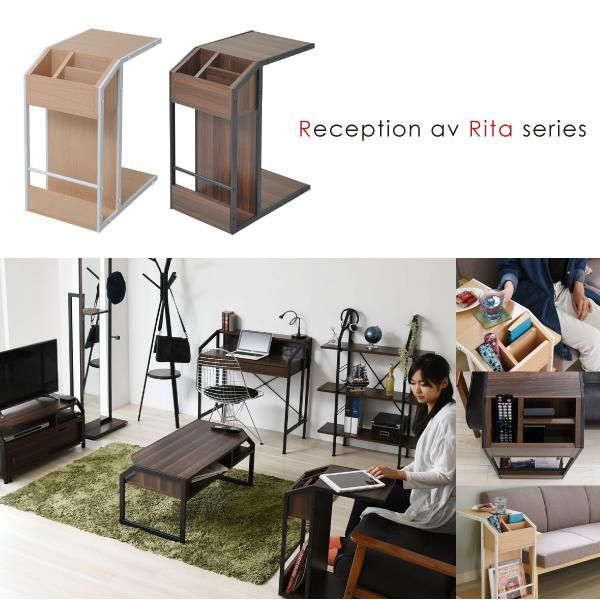 スーパSALE10倍＆4時間限定10％OFF Rita サイドテーブル ナイトテーブル ソファ 北欧 テイスト 木製 金属製 スチール 北欧風ソファサイドテーブル おしゃれ 可愛い MI