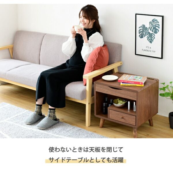 3%OFFクーポン有  ドレッサー ロータイプ 幅45 奥行41 高さ46 Pico コンパクトドレッサー おしゃれ 小さめ ミニドレッサー 可愛い かわいい 木製 一人暮らし 省スペース  脚付き