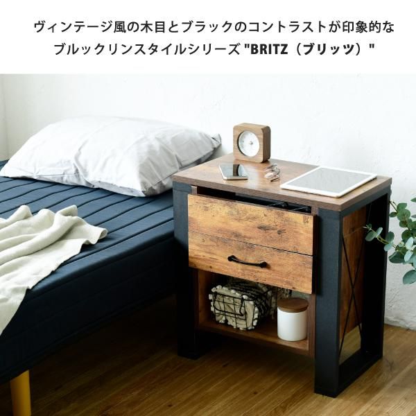 3%OFFクーポン有  ソファサイド テーブル 昇降式 サイドテーブル ナイトテーブル ブルックリン ソファ横 ベッドサイド デスク横 引き出し 収納 おしゃれ テレワーク リフティング MI