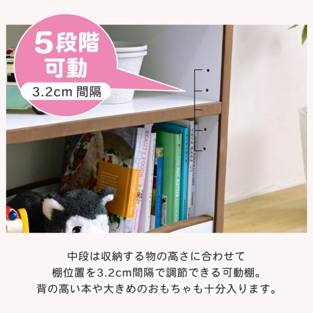 スーパSALE10倍＆4時間限定10％OFF ランドセルラック キャスター付き 収納ワゴン オモチャ収納 おもちゃ収納棚 おもちゃラック 収納ボックス コンパクト 白 玩具 子供用 デスクサイド ワゴン MI