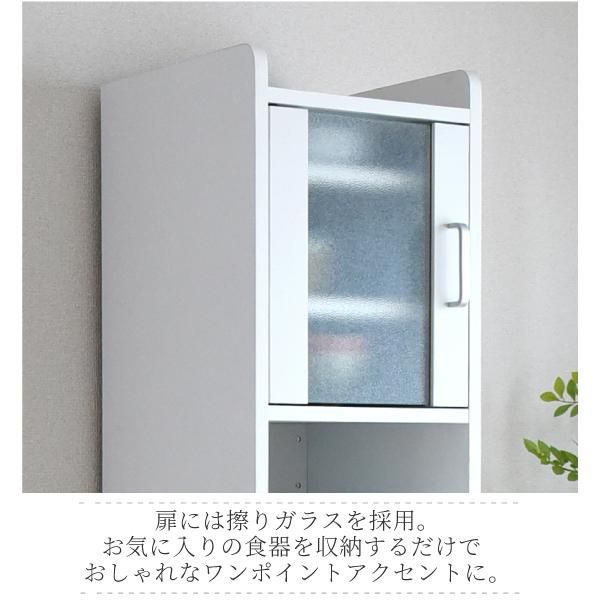 スーパSALE10倍＆4時間限定10％OFF すきま 隙間収納 キッチン ミニ 食器棚 キッチン家電収納 家電ラック 家電収納棚 コンパクト 収納 スリム ラック 棚 幅30 高さ 160 扉付 キッチンラックMI