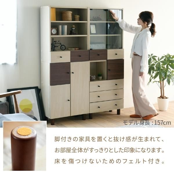 スーパSALE10倍＆4時間限定10％OFF チェスト 木製 ラック ディスプレイ 幅60 奥行30 高さ85 衣類 収納 リビングボード ルーター シンプル かわいい ブラウン ベッドサイド 一人暮らし リビング収納 MI