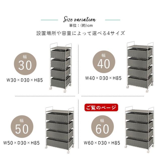 スーパSALE10倍＆4時間限定10％OFF ランドリー収納 RAN-2437 幅60cm 棚4段 MI
