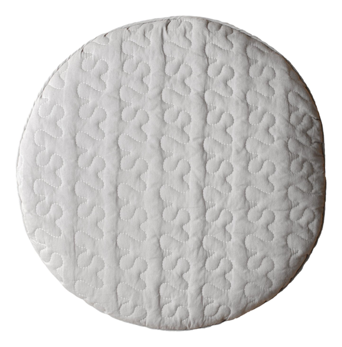 綿100％生地　イブル　チェアパッド　チェアカバー　チェアクッション　円形直径35cm／正方形40cm角