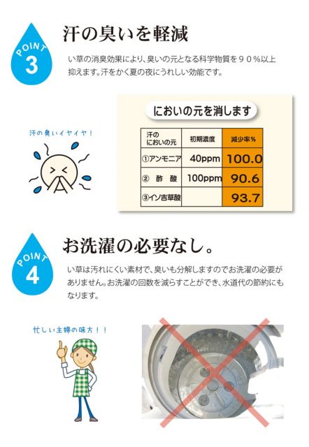 スーパSALE10倍＆4時間限定10％OFF 医師との共同開発 い草寝具 『アスク 汗取P』 シングル 約100×200cm