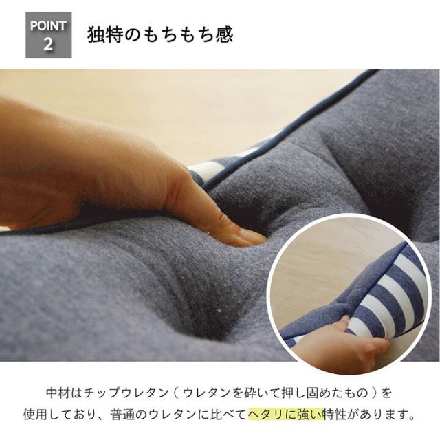 クッション 低反発 使用 腰当て マイクロファイバー 無地 『エルマー』 約42×20cm