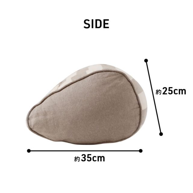 クッション 寄りかかり 日本製 オーガニックコットン 綿100% ボーダー 洗える 背もたれ 約55×35×25cm