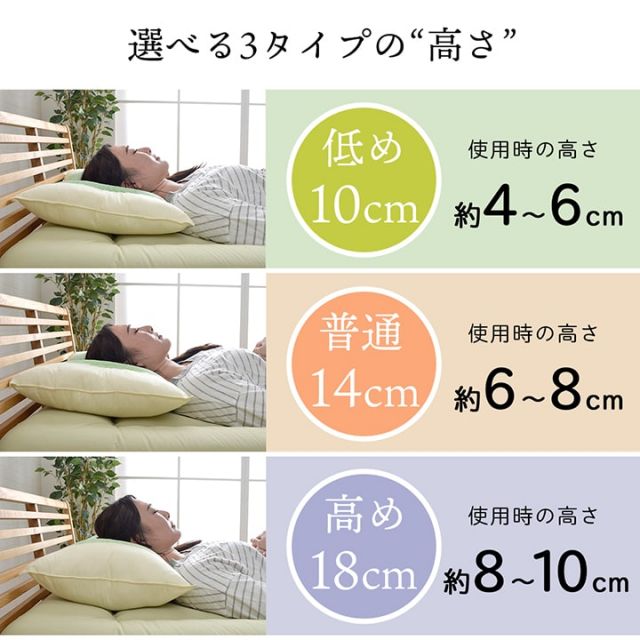 スーパSALE10倍＆4時間限定10％OFF ピロー 高さを選べる ヒバエッセンス使用 『森の眠りひば枕A』 2個組 約43×63×18cm 高め