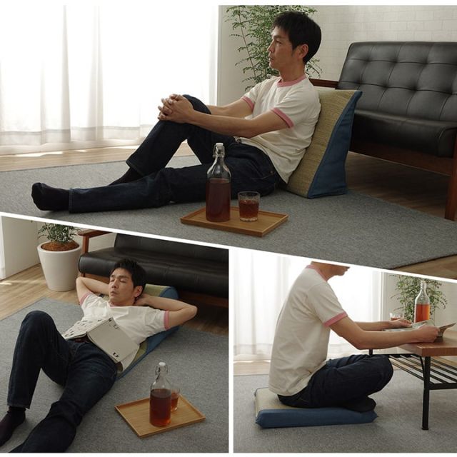 スーパSALE10倍＆4時間限定10％OFF い草 スツール クッション 腰掛け さらさら 消臭 シンプル 約40R×30cm