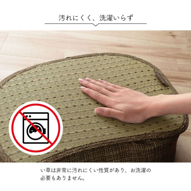 クッション くつろぎ リラックス スマホ い草 抗菌防臭 消臭 シンプル 小林製薬コバガード使用 約30×40×15cm