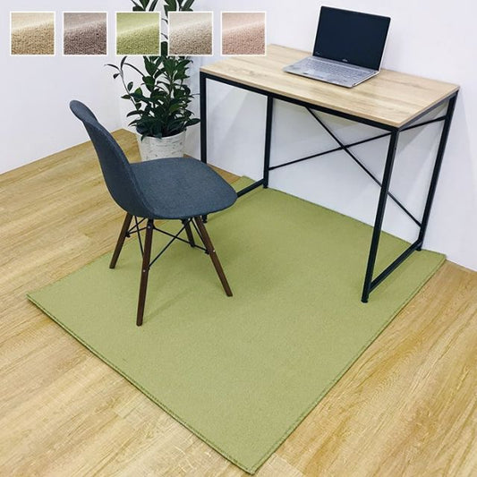 デスクカーペット  日本製 抗菌 消臭 清潔  撥水 抗アレル物質 ダニ対策 約117×140cm