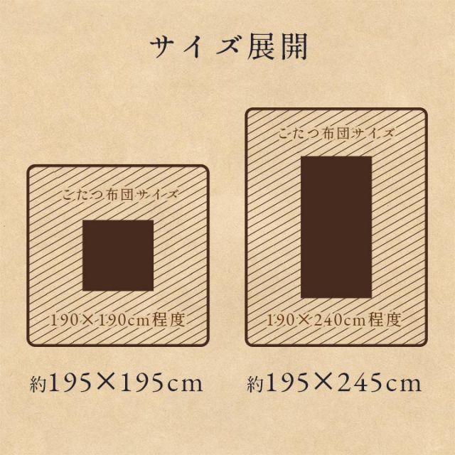 こたつ布団カバー 上掛けカバー 正方形 単品 洗える カジュアル チェック柄 撥水 約195×195cm