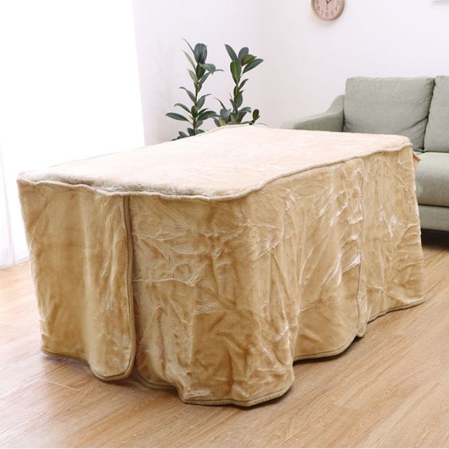 ハイタイプ（高脚）用 こたつ中掛け毛布 洗える 『ハイタイプ中掛（BOX）』 約90×150×65cm ボックスタイプ