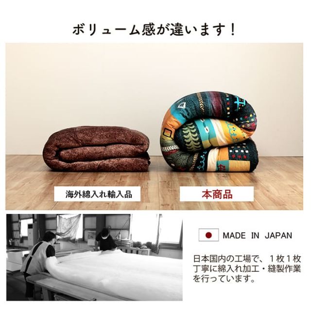 こたつ布団 長方形 単品 ギャッベ柄 約205×245cm