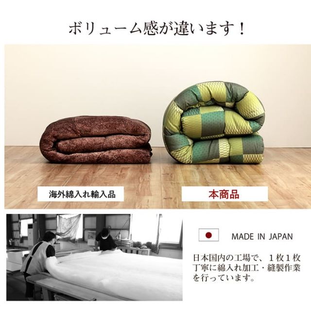 こたつ布団 長方形 単品 和柄 市松模様 約205×285cm