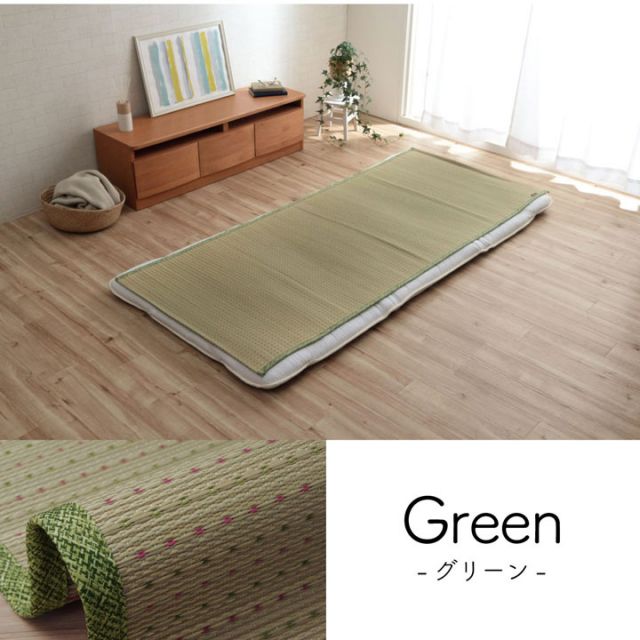 スーパSALE10倍＆4時間限定10％OFF 敷きパッド シーツ 消臭 涼しい い草 抗菌防臭 消臭 シンプル 小林製薬コバガード使用 約88×200cm シングル
