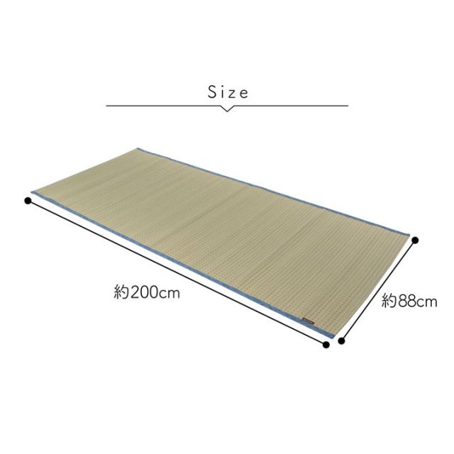 スーパSALE10倍＆4時間限定10％OFF 敷きパッド シーツ 消臭 涼しい い草 抗菌防臭 消臭 シンプル 小林製薬コバガード使用 約88×200cm シングル