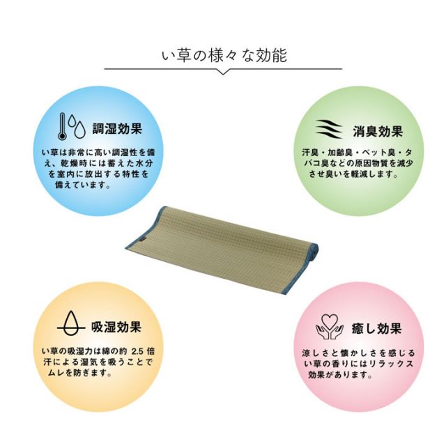 スーパSALE10倍＆4時間限定10％OFF 敷きパッド シーツ 消臭 涼しい い草 抗菌防臭 消臭 シンプル 小林製薬コバガード使用 約88×200cm シングル