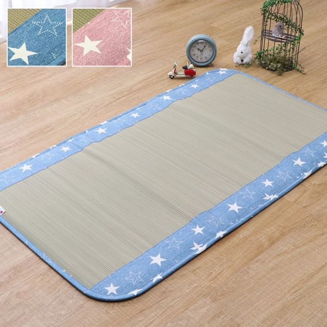 日本製 い草 い草シーツ 子供用 お昼寝 シンプル 星柄 約70×120cm