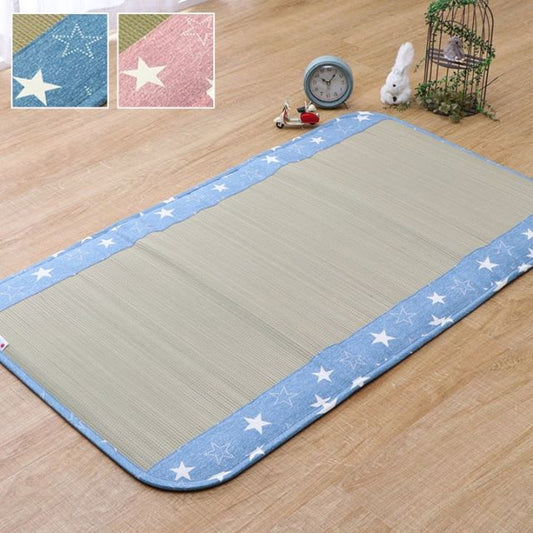 日本製 い草 い草シーツ 子供用 お昼寝 シンプル 星柄 約70×120cm