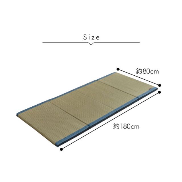 スーパSALE10倍＆4時間限定10％OFF マット くつろぎ お昼寝 収納便利 い草 抗菌防臭 消臭 シンプル 小林製薬コバガード使用 約80×180cm