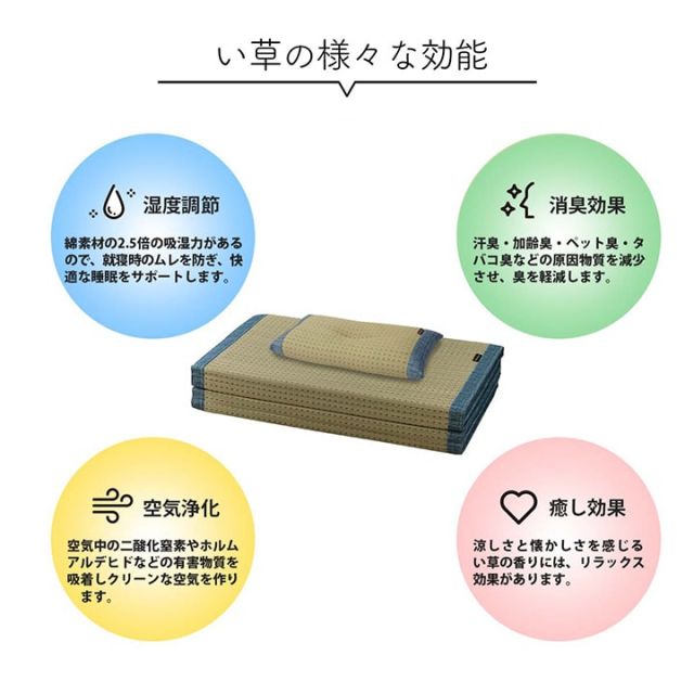 スーパSALE10倍＆4時間限定10％OFF い草 い草枕 い草マット セット お昼寝 くつろぎ 父の日 シンプル マットサイズ約80×180cm 枕サイズ約50×30cm
