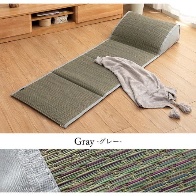 スーパSALE10倍＆4時間限定10％OFF い草 マット クッション 頭部付き くつろぎ お昼寝 約60×180cm