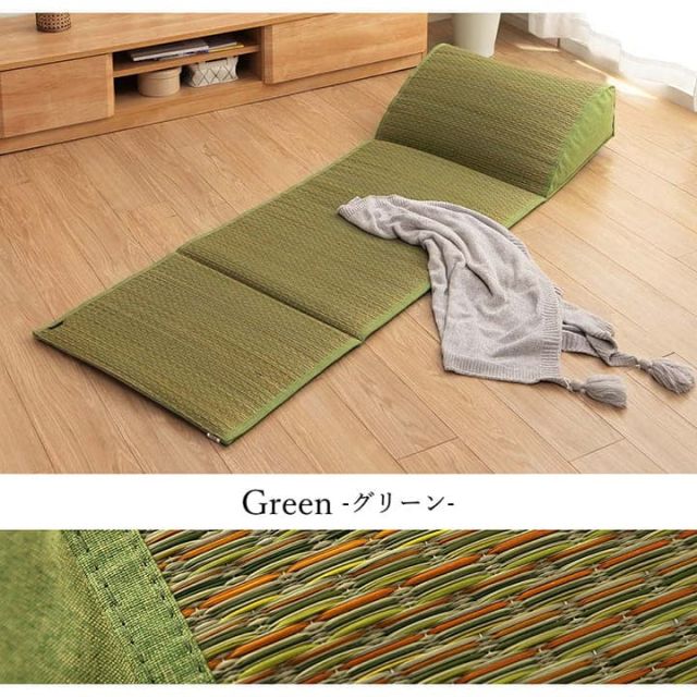 スーパSALE10倍＆4時間限定10％OFF い草 マット クッション 頭部付き くつろぎ お昼寝 約60×180cm