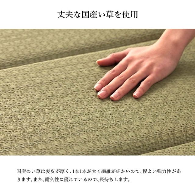 日本製 い草 い草マット  マット  ごろ寝マット  フリーマット  クッション性 和風柄   約70×180cm