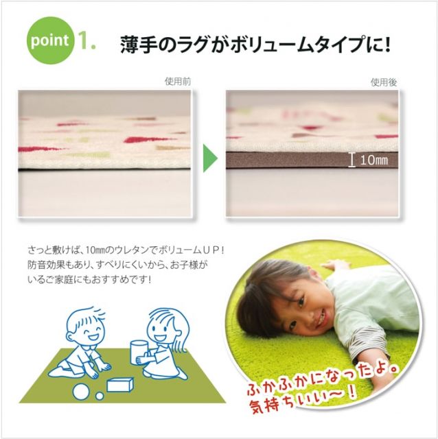スーパSALE10倍＆4時間限定10％OFF 敷くだけでボリュームアップ 滑り止めシート『ごろりんピタッと』 110×170cm （フリーカットタイプ）