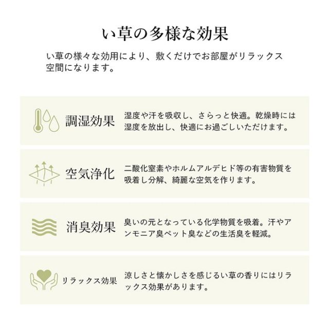 ラグ 正方形 い草 自然素材 シンプル ボーダー 裏面すべり止め付き 滑りにくい 抗菌防臭 約2畳 約180×180cm