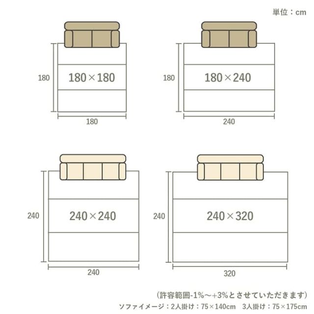 ラグ 長方形 い草 自然素材 シンプル ボーダー 裏面すべり止め付き 滑りにくい 抗菌防臭 約6畳 約240×320cm
