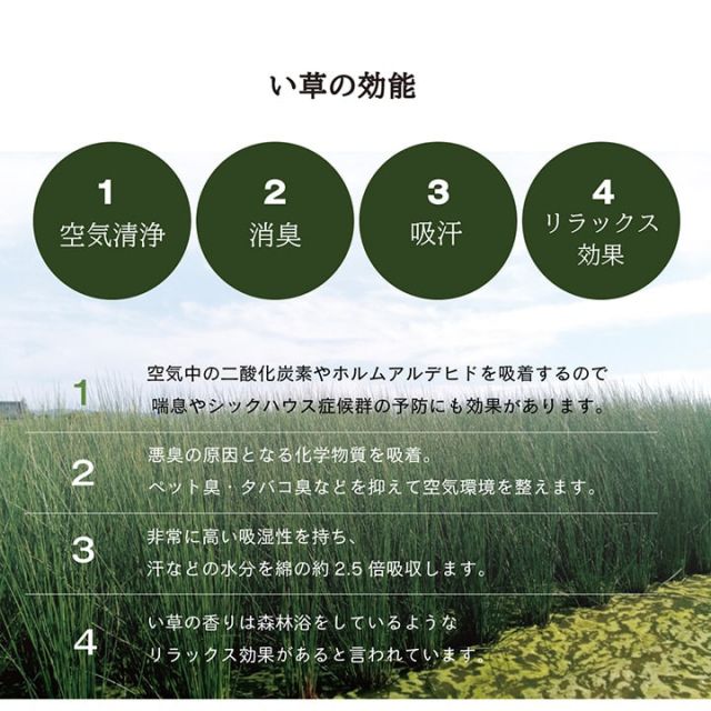 い草 置き畳 ユニット畳 システム畳 無地調 シンプル モダン シック おしゃれ空間 消臭 縁無し お手入れ簡単 裏面滑り止め 収納便利 約70×70×1.5cm 9枚組