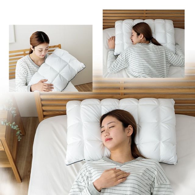 枕 カバー付き ふわふわ 肌触り 肌に優しい 安眠 高級 雲枕  おすすめ 洗える 清潔感 約43×63cm