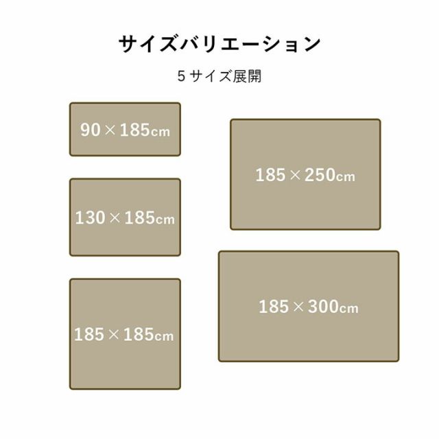 スーパSALE10倍＆4時間限定10％OFF ラグ 選べる 厚み 長方形 小さい 撥水 ホットカーペット対応 冬 フランネル 無地 ベージュ 約90×185×0.1cm